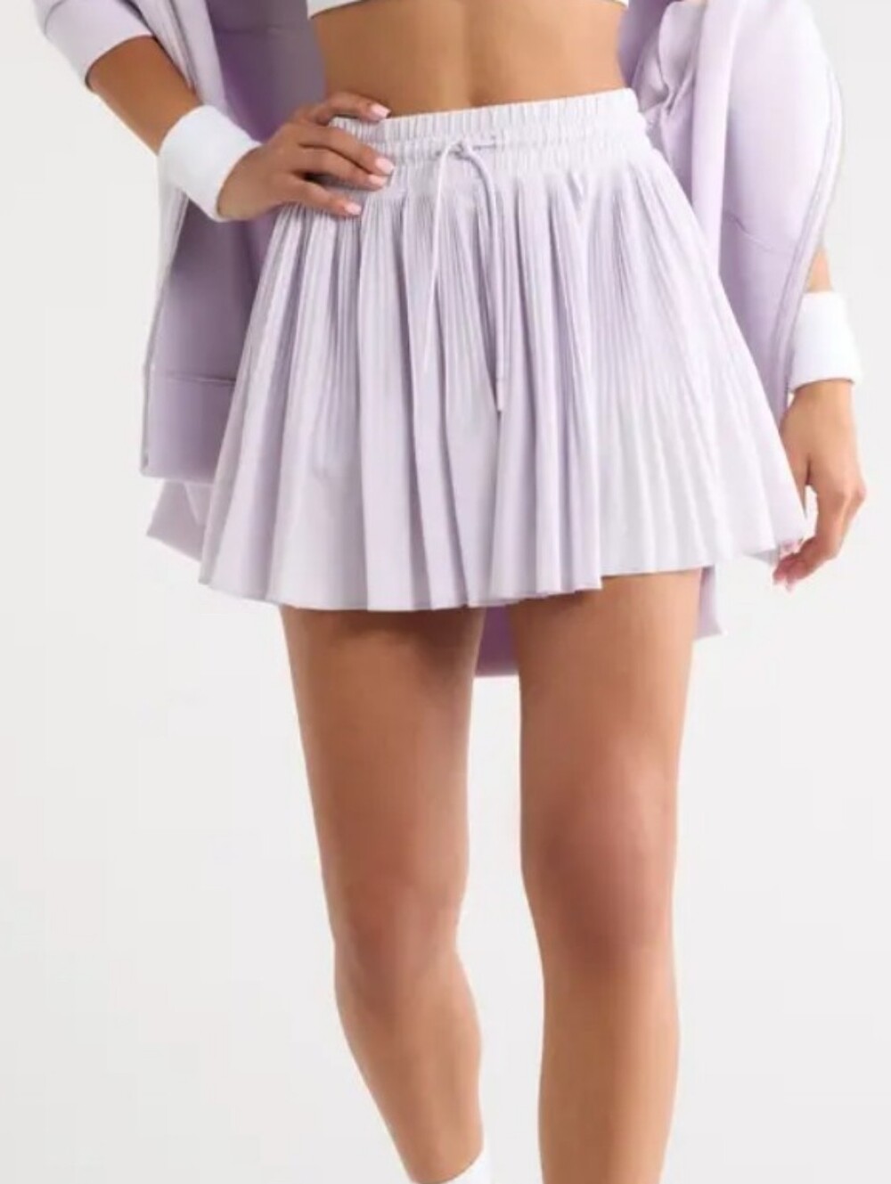 Offline Lilac Pleated Skirt